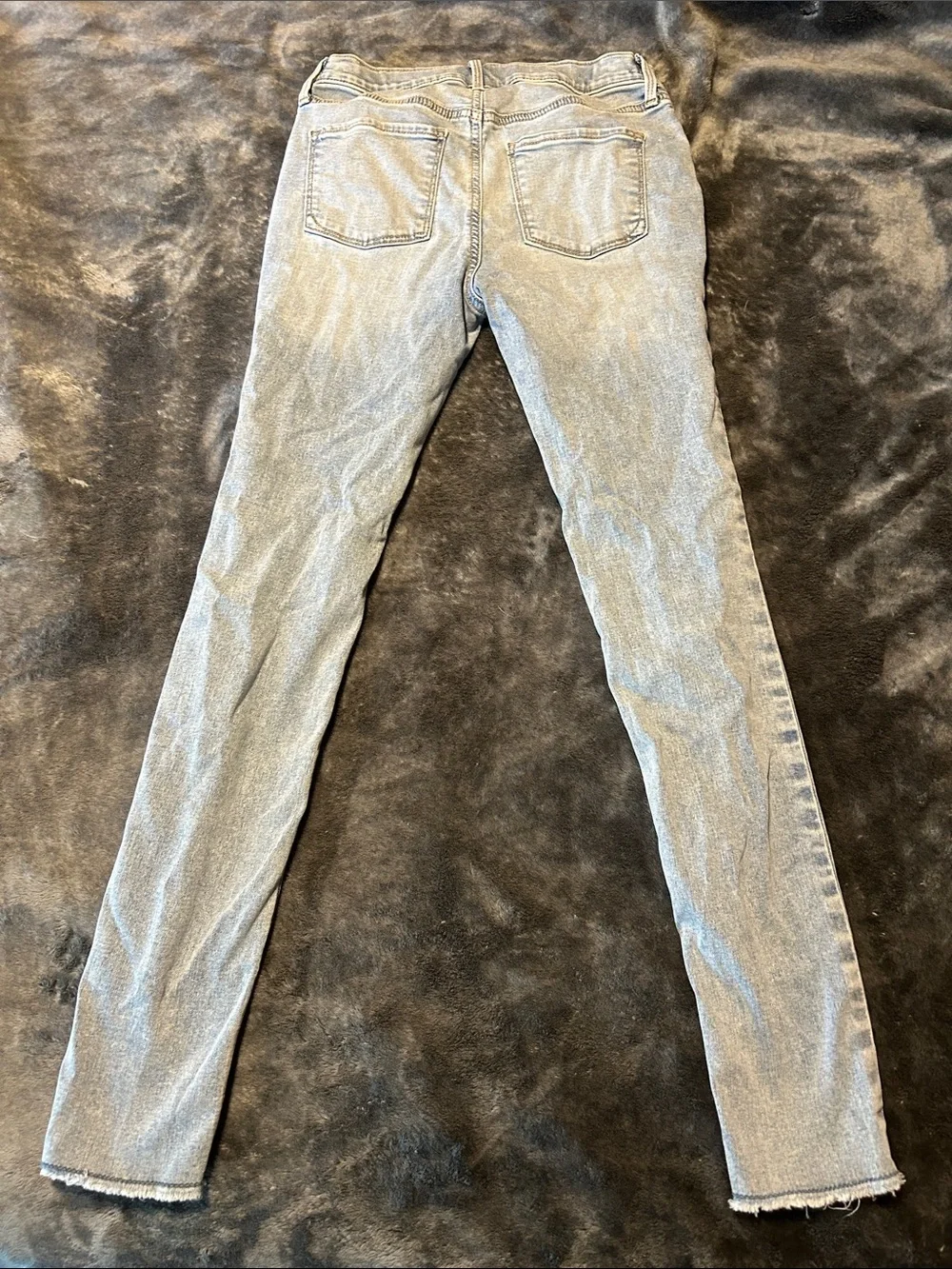 Old Navy Light Blue girls rockstar super Skinny Jeans - Button Fly 14